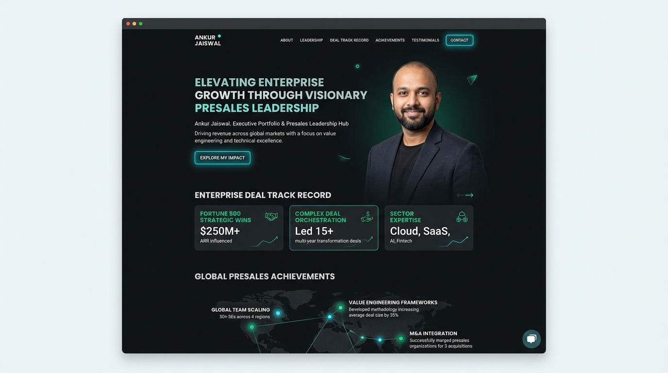 Ankur Jaiswal Portfolio website